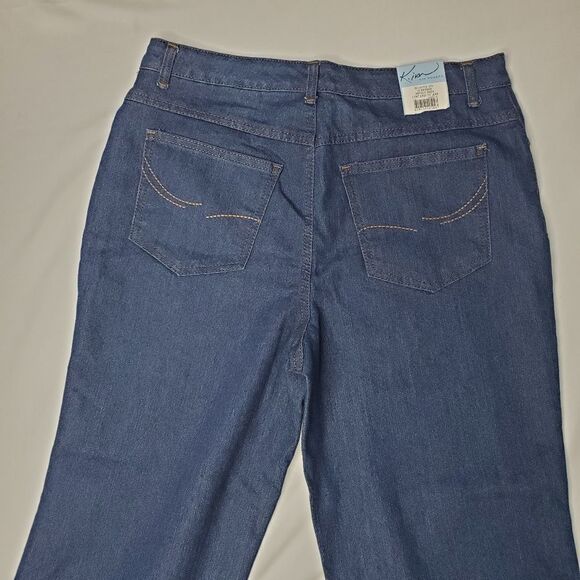 NEW 10 Kim Rogers EASY FIT SLIMMING STRETCH DARK ANTIQUE WASH JEANS 30 31 32 NWT - Picture 9 of 12